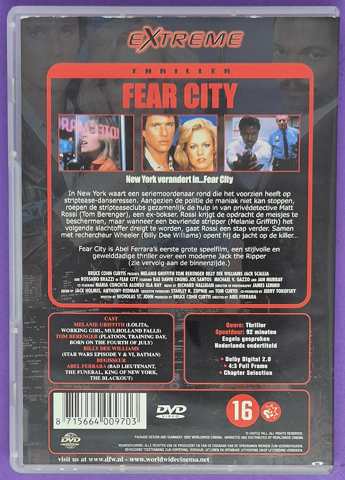 Fear City - Collector's Edition DVD