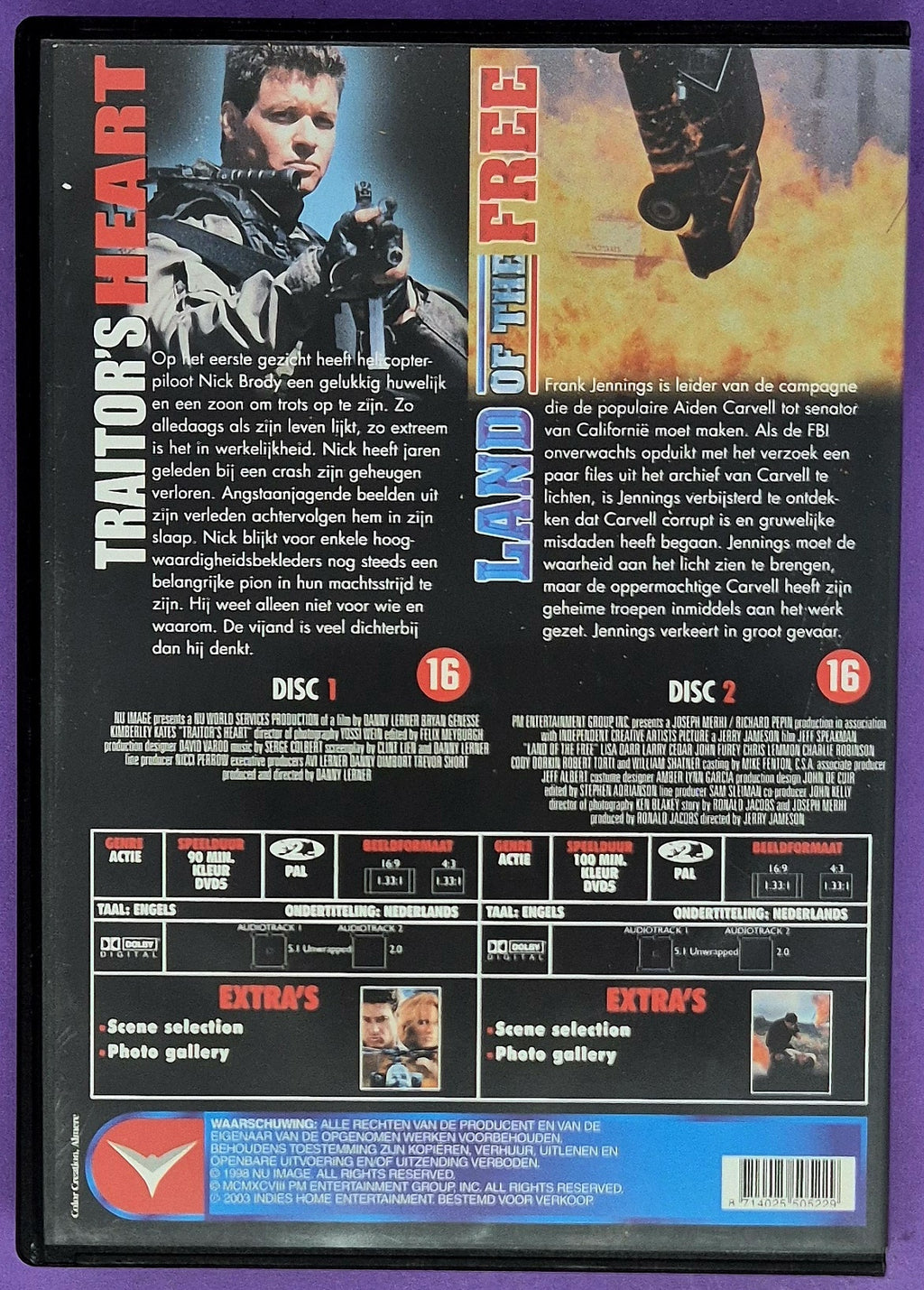 Traitor's Heart / Land Of The Free - 2 DVD Collection