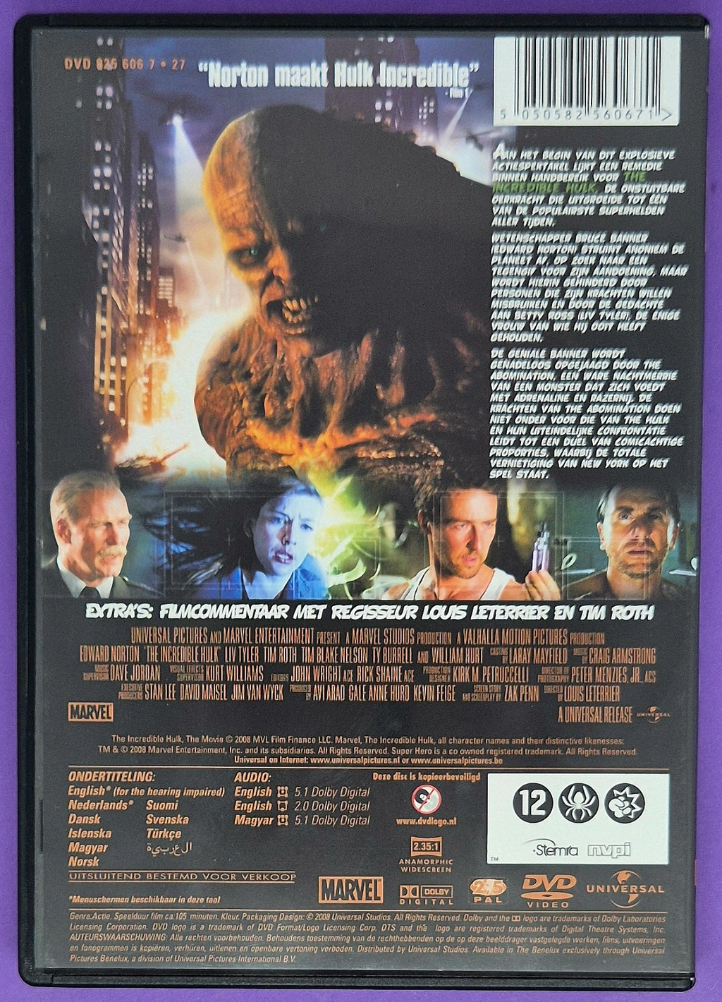 The Incredible Hulk DVD