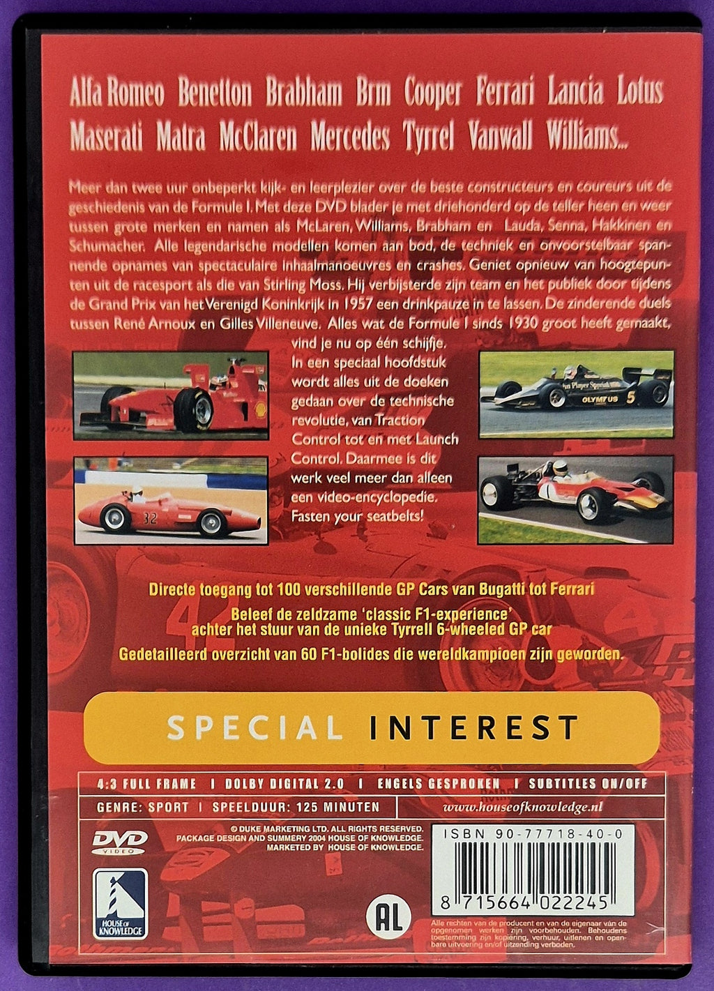 The World's Greatest F1 Cars DVD