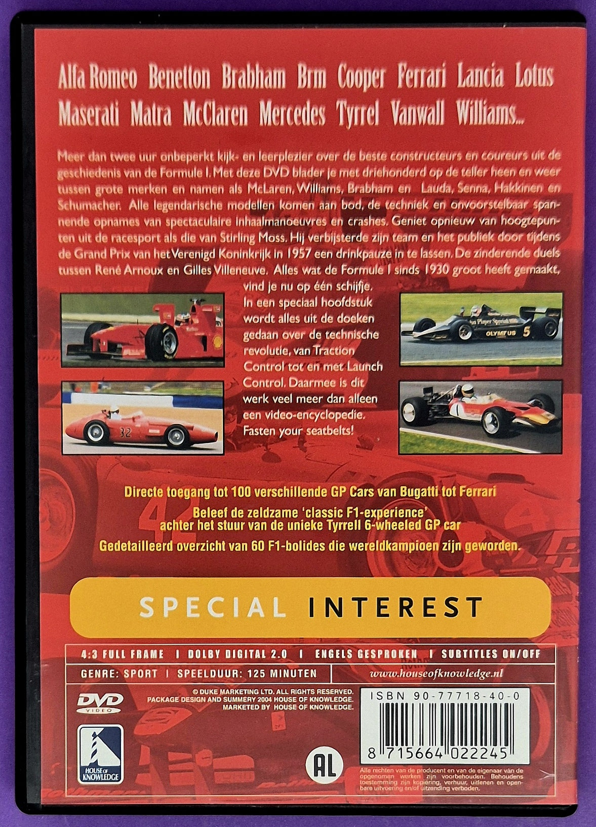 The World's Greatest F1 Cars DVD