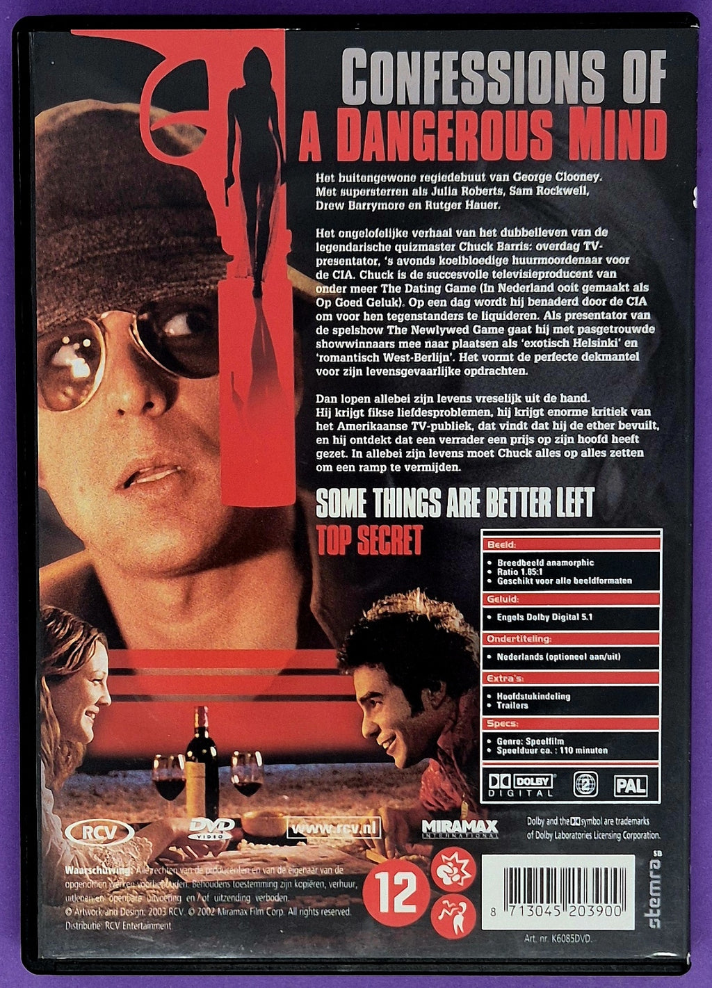 Confessions Of A Dangerous Mind DVD