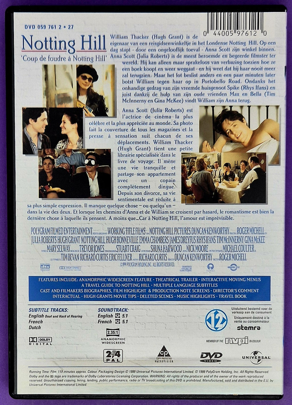 Notting Hill DVD