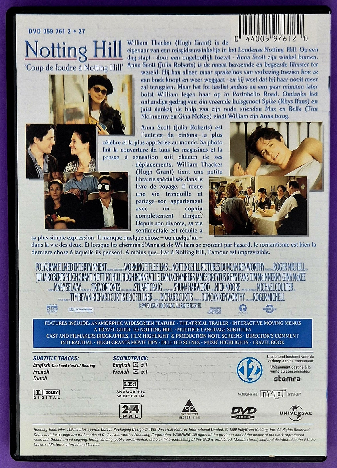 Notting Hill DVD