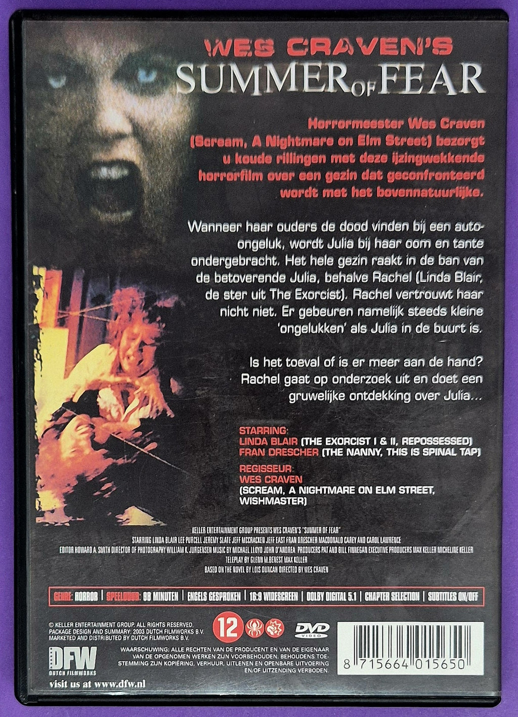 Wes Craven's Summer Of Fear DVD