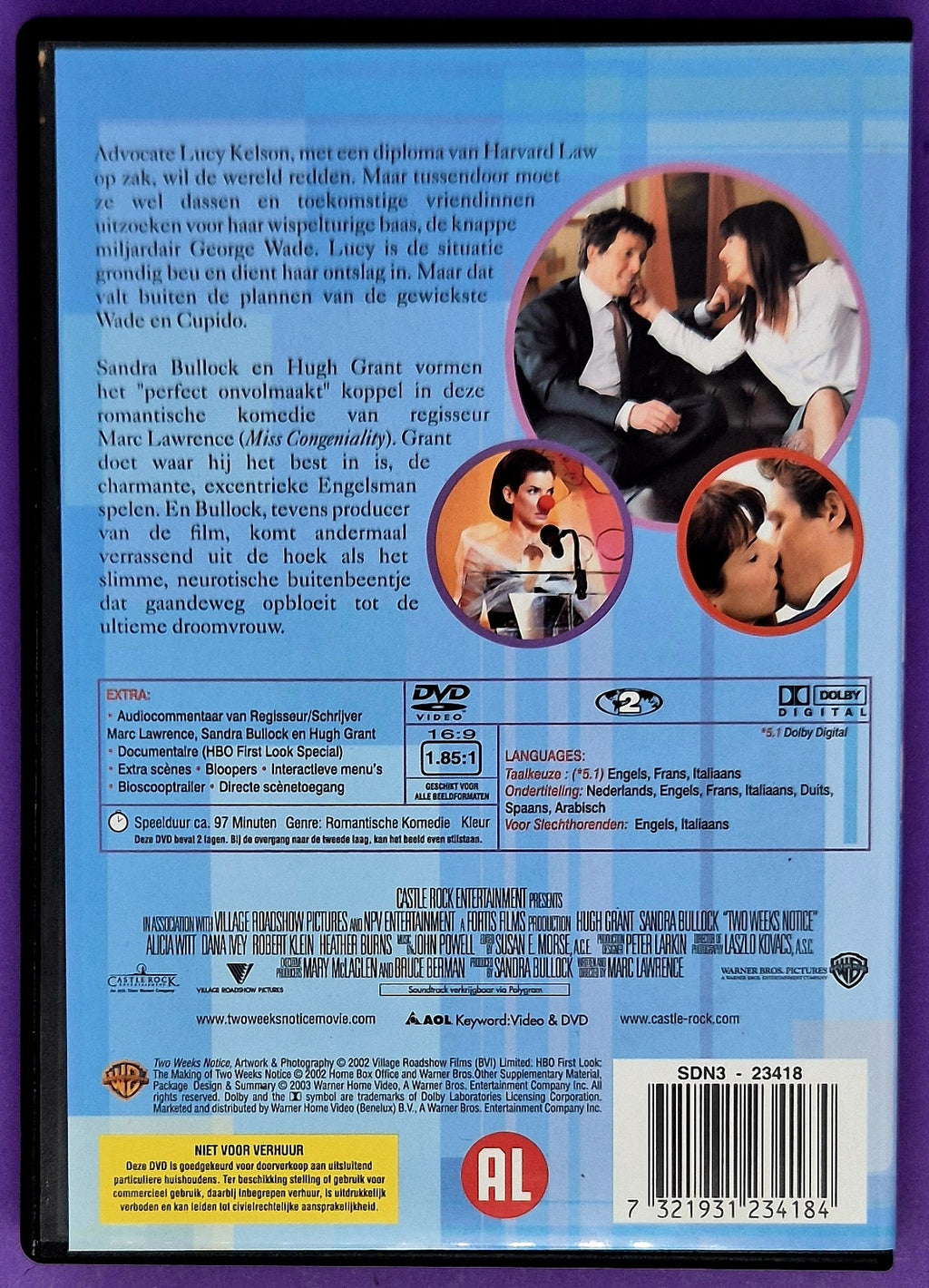 Two Weeks Notice DVD