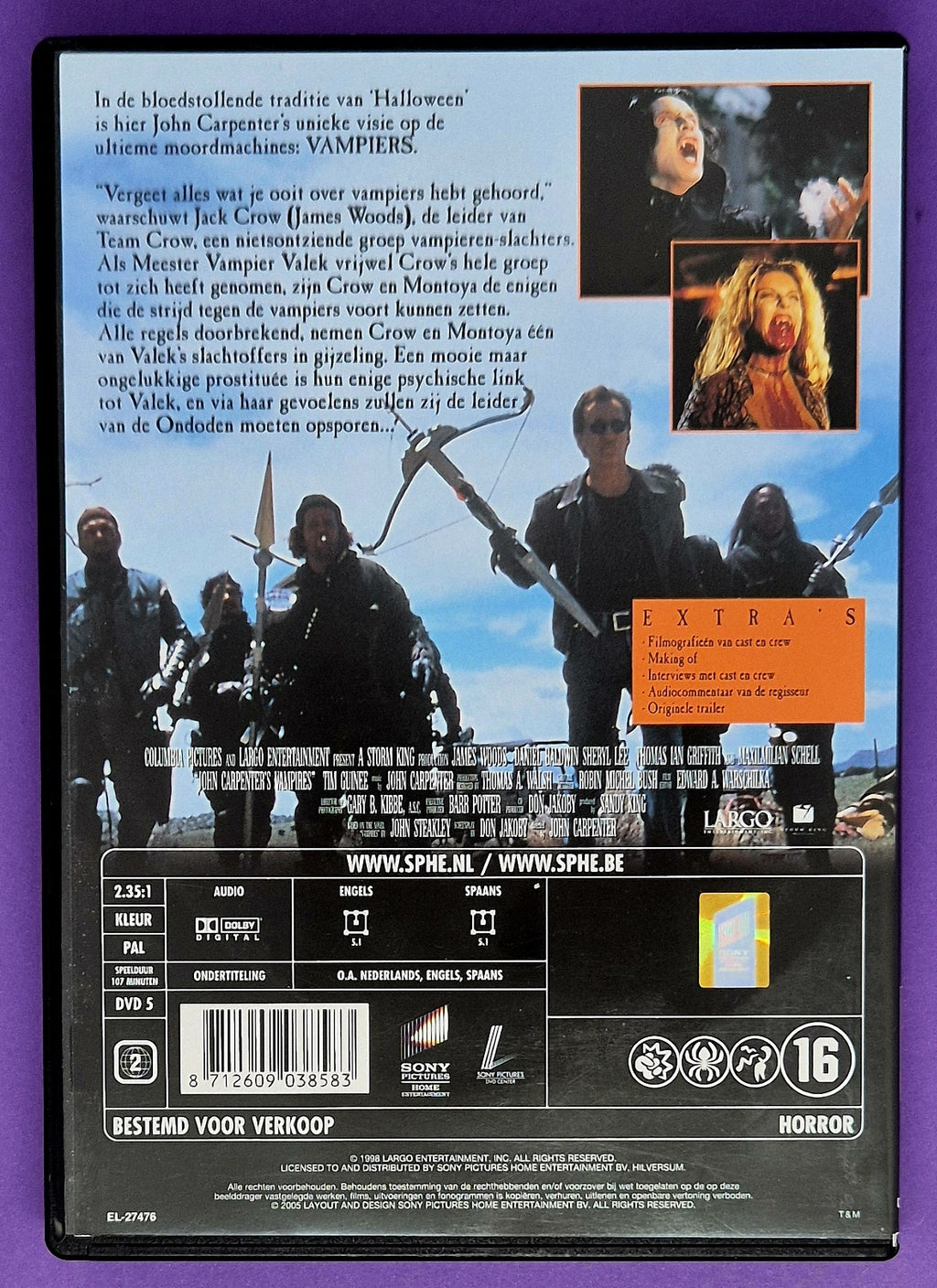 John Carpenter's Vampires DVD