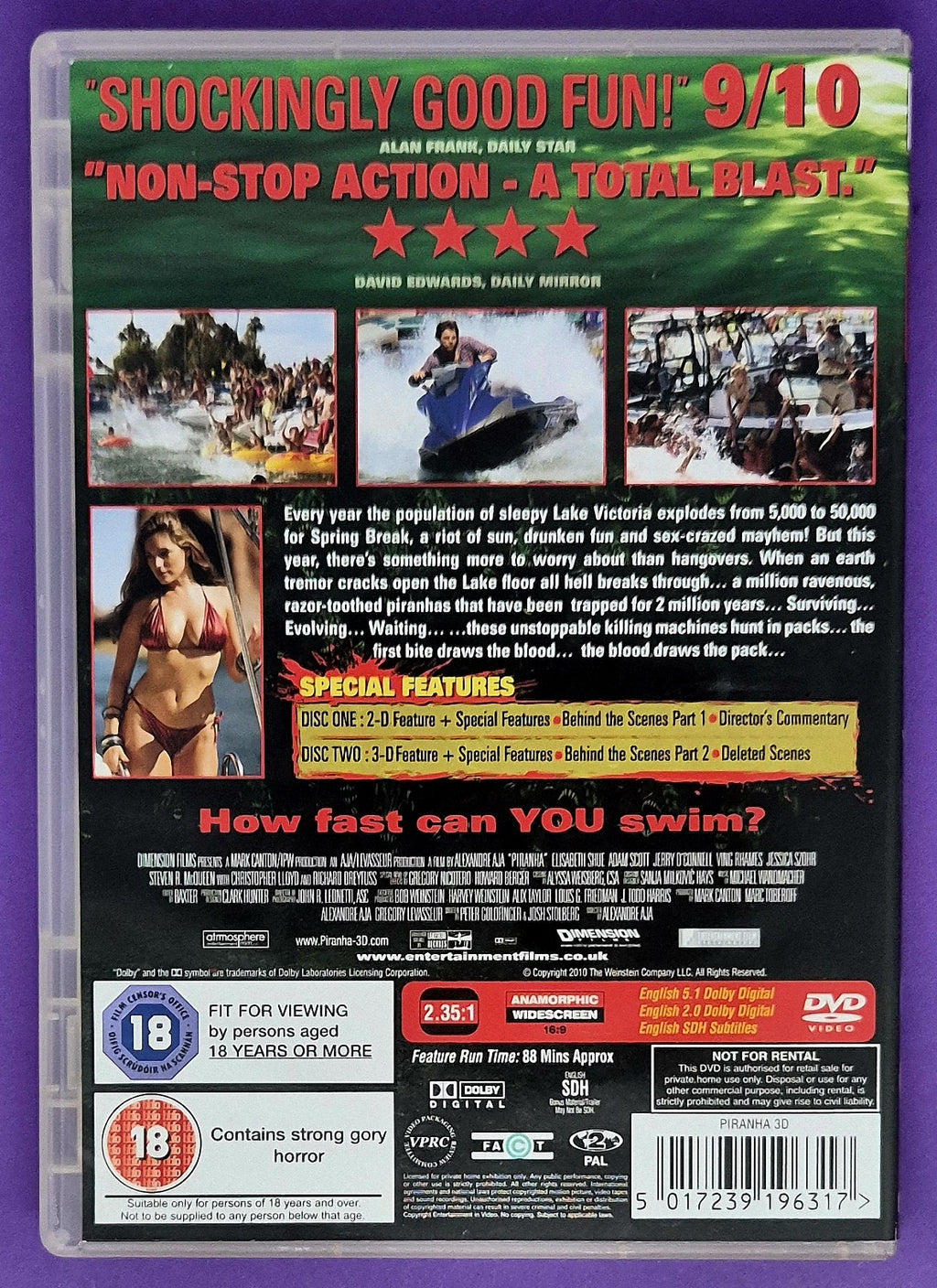 Piranha 3D - 2 Disc Special Edition DVD