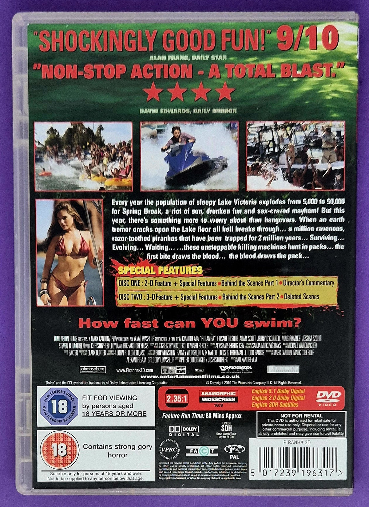 Piranha 3D - 2 Disc Special Edition DVD