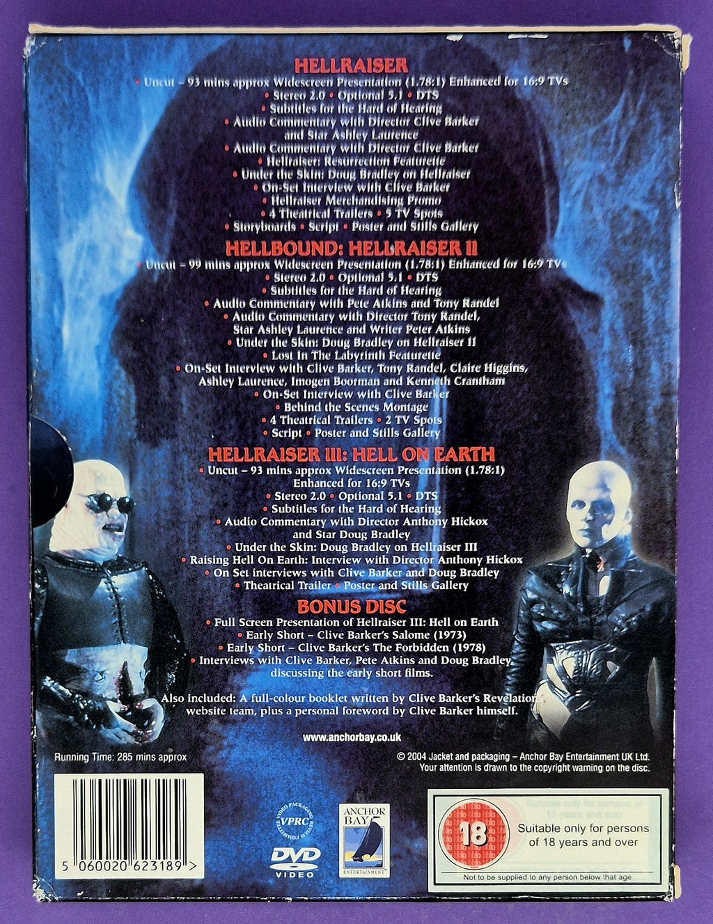 Hellraiser - 4 Disc Box Set DVD