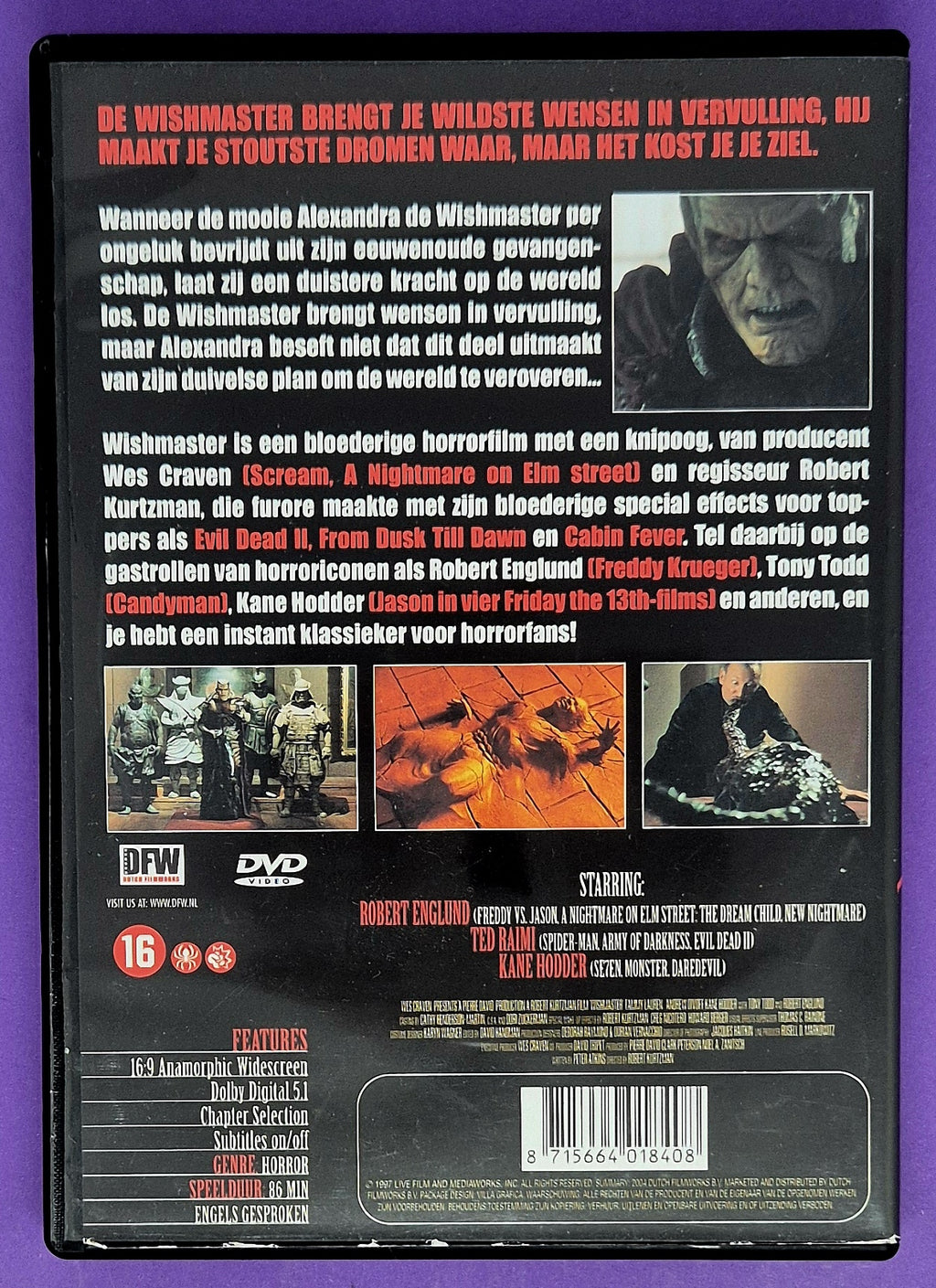 Wishmaster DVD