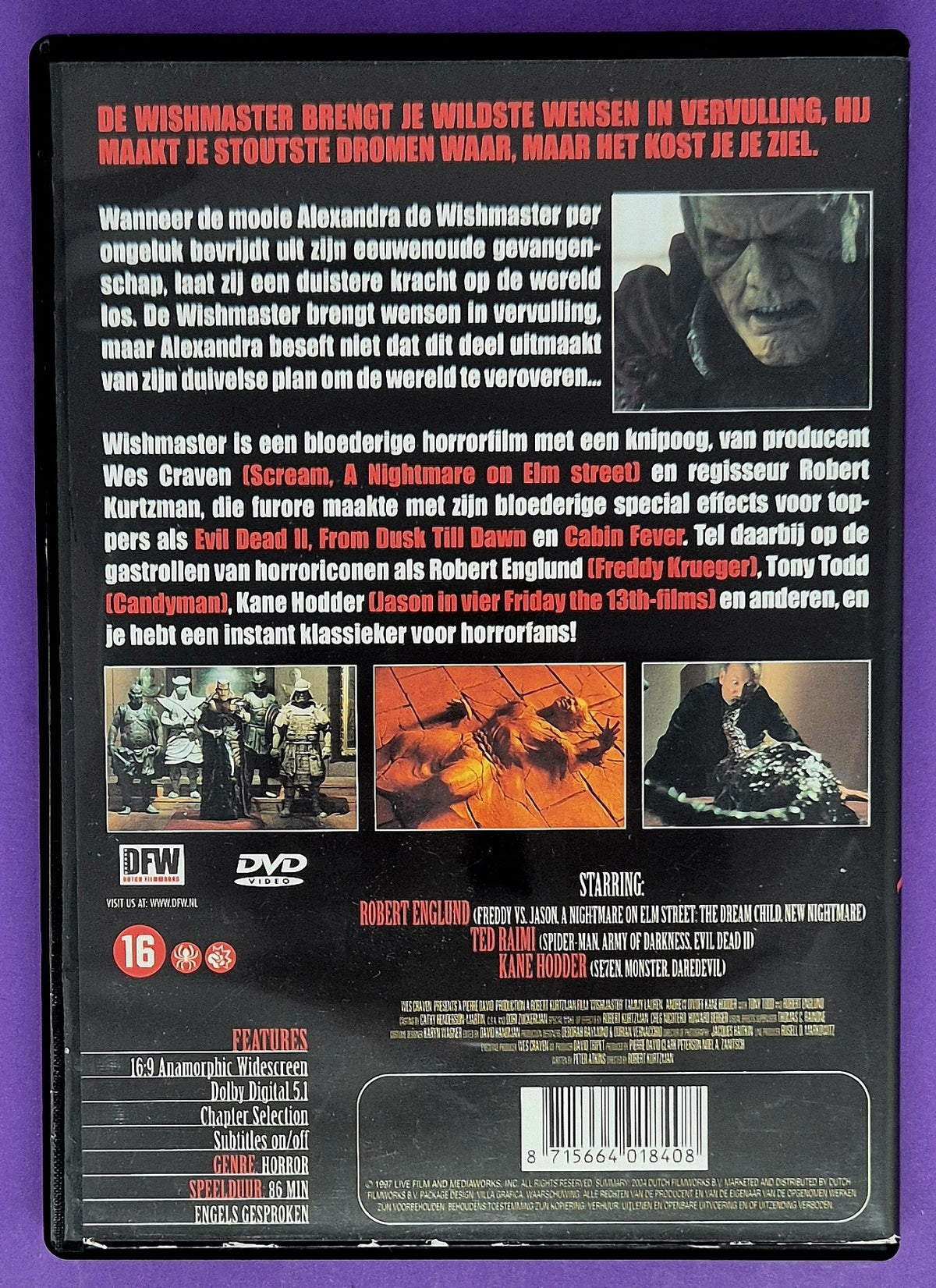 Wishmaster DVD
