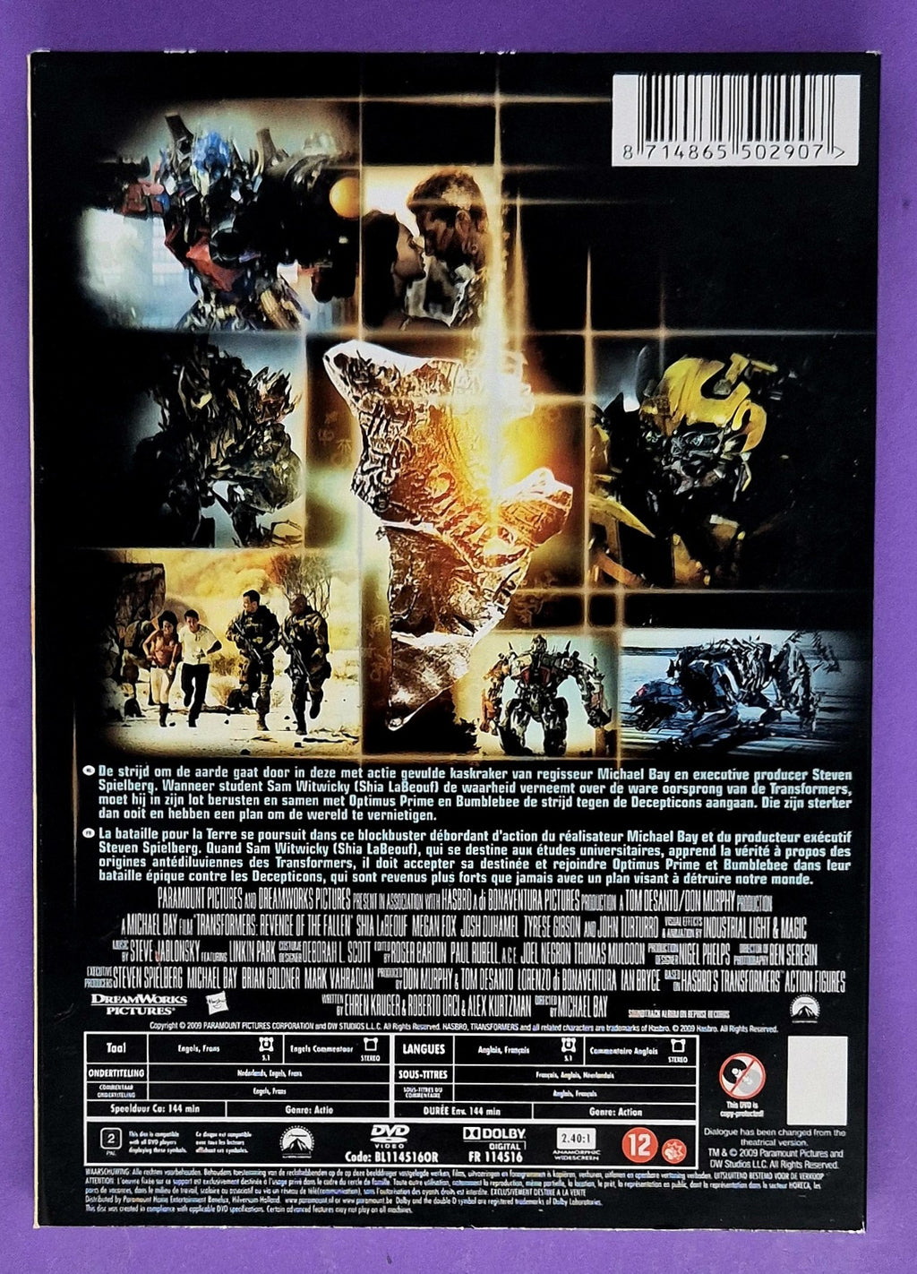 Transformers - Revenge Of The Fallen DVD