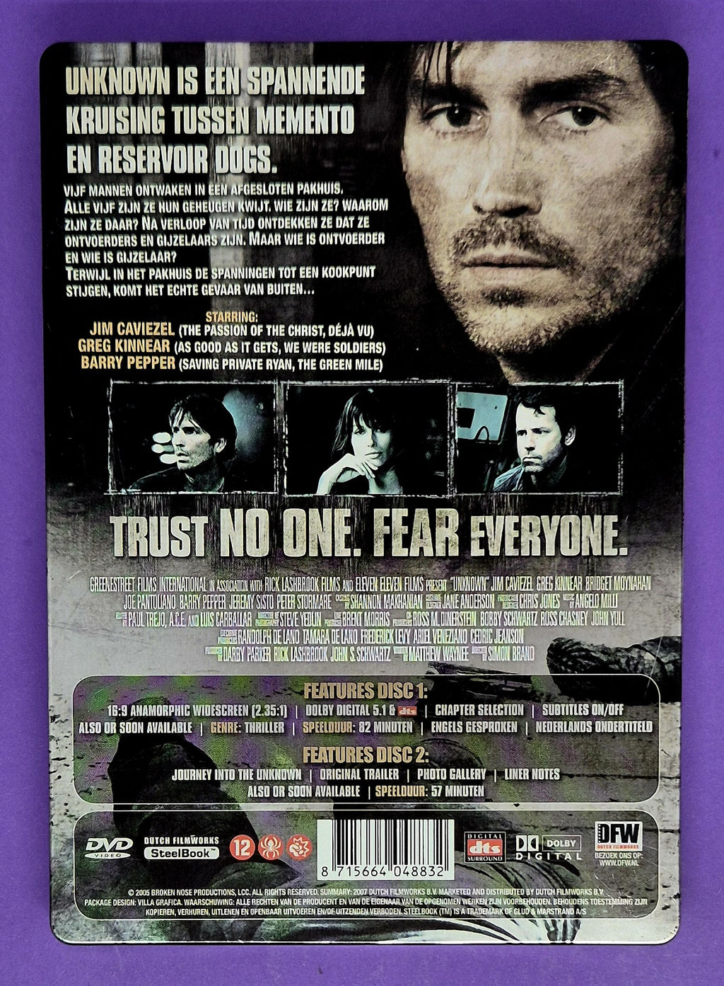 Unknown - Special Two-Disc Edition Steelcase DVD