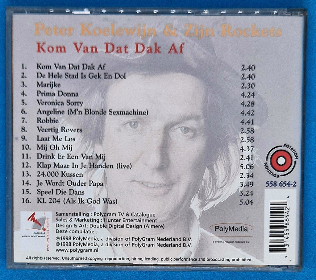Peter Koelewijn & Zijn Rockets – Kom Van Dat Dak Af CD