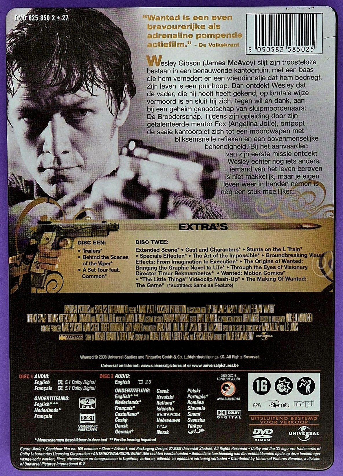 Wanted - Two Disc Special Edition Steelcase DVD