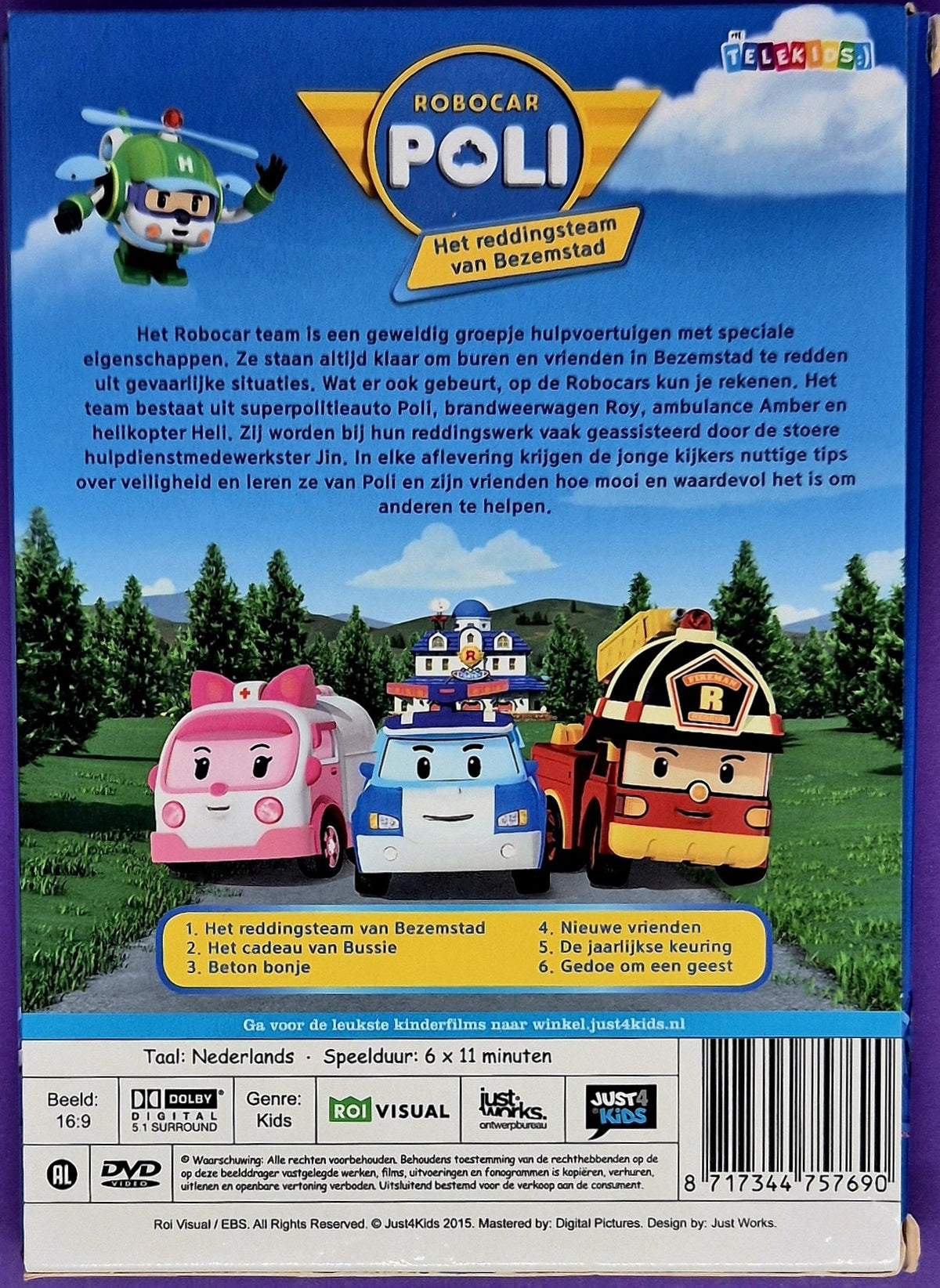 Robocar Poli - Het Reddingsteam Van Bezemstad DVD