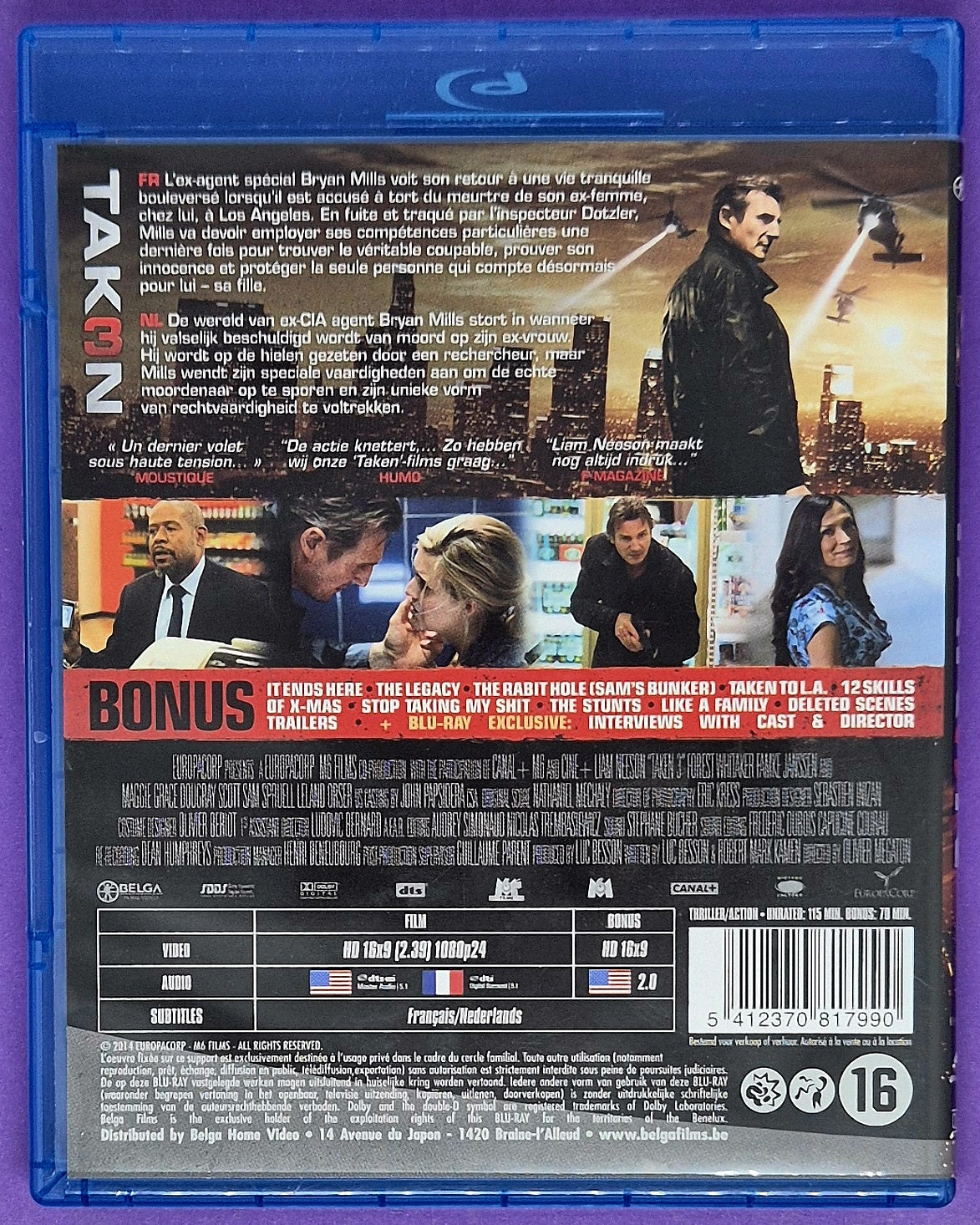 Taken 3 - Unrated Version Blu-ray
