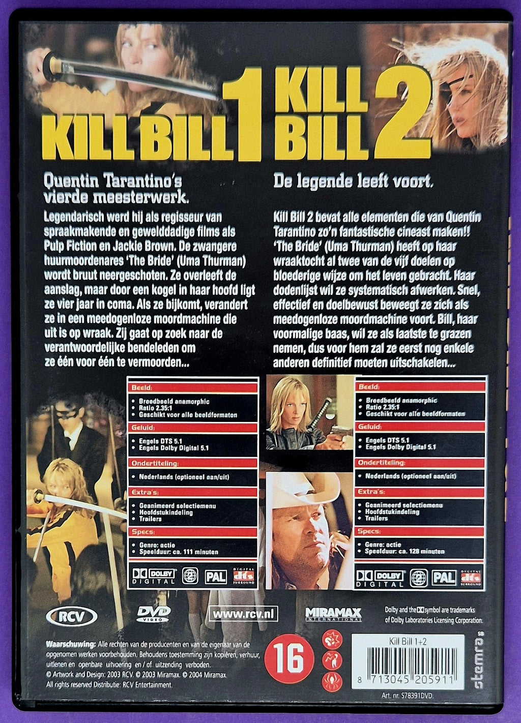 Kill Bill 1 + 2 - 2 Disc The Complete Experience DVD