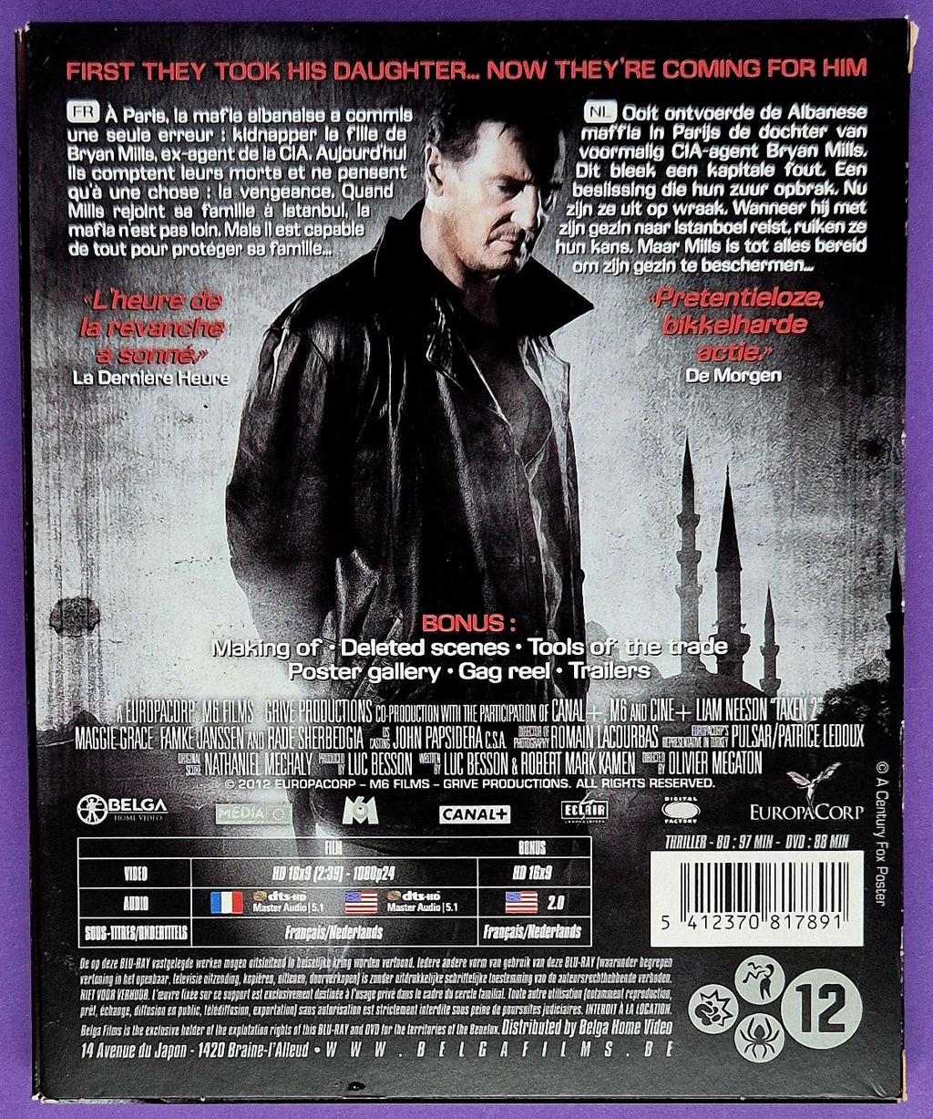 Taken 2 - Unrated Version + Theatrical Version Blu-ray