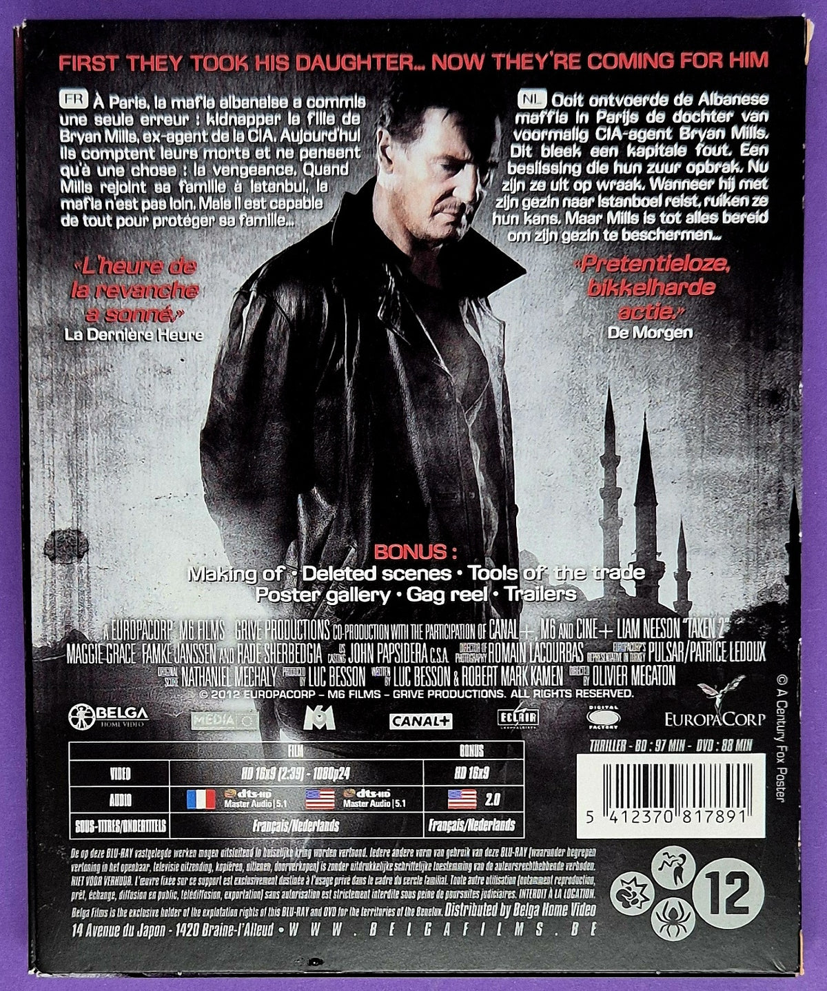 Taken 2 - Unrated Version + Theatrical Version Blu-ray