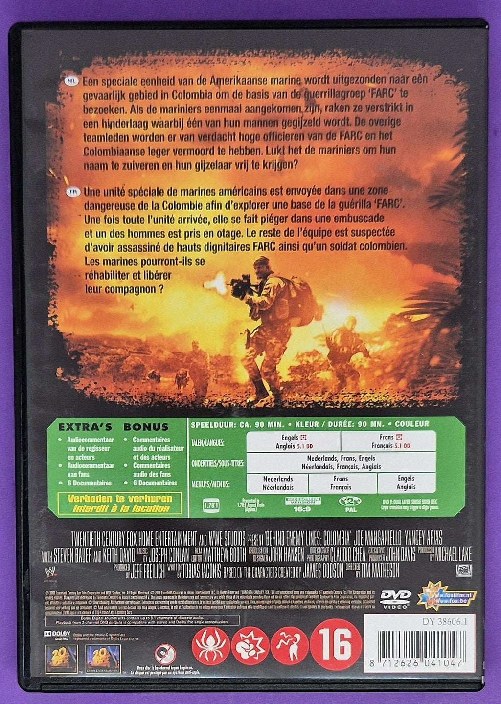 Behind Enemy Lines III: Colombia DVD
