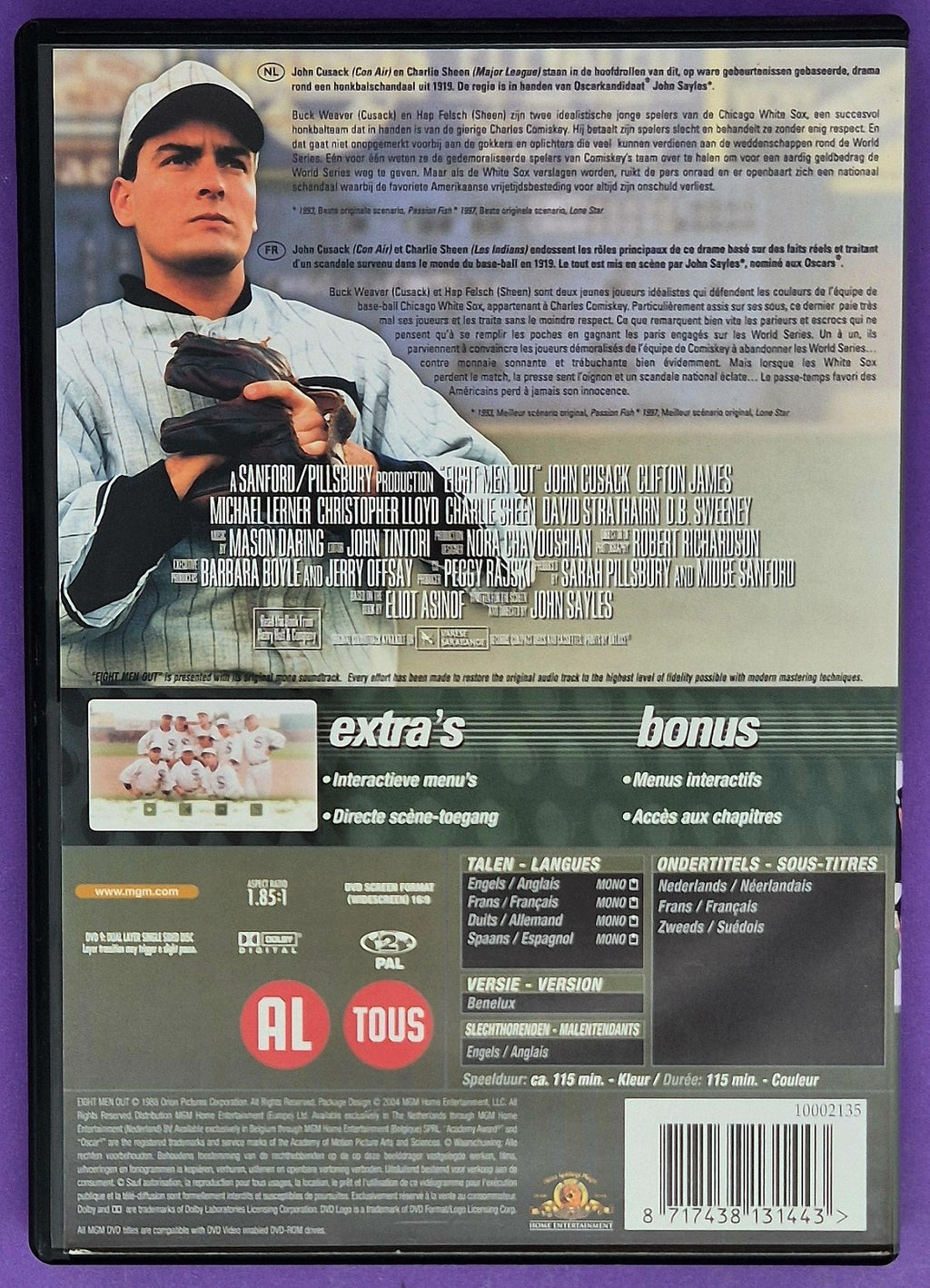Eight Men Out DVD