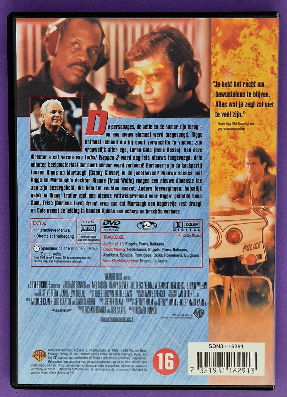 Lethal Weapon 3 - Director’s Cut DVD