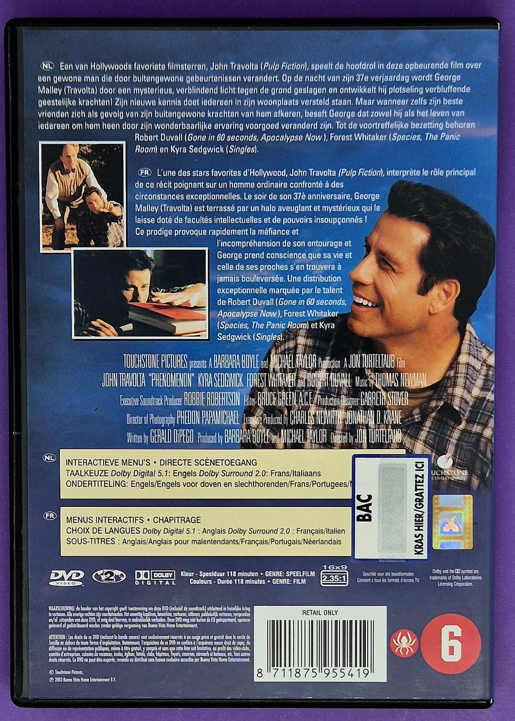 Phenomenon DVD