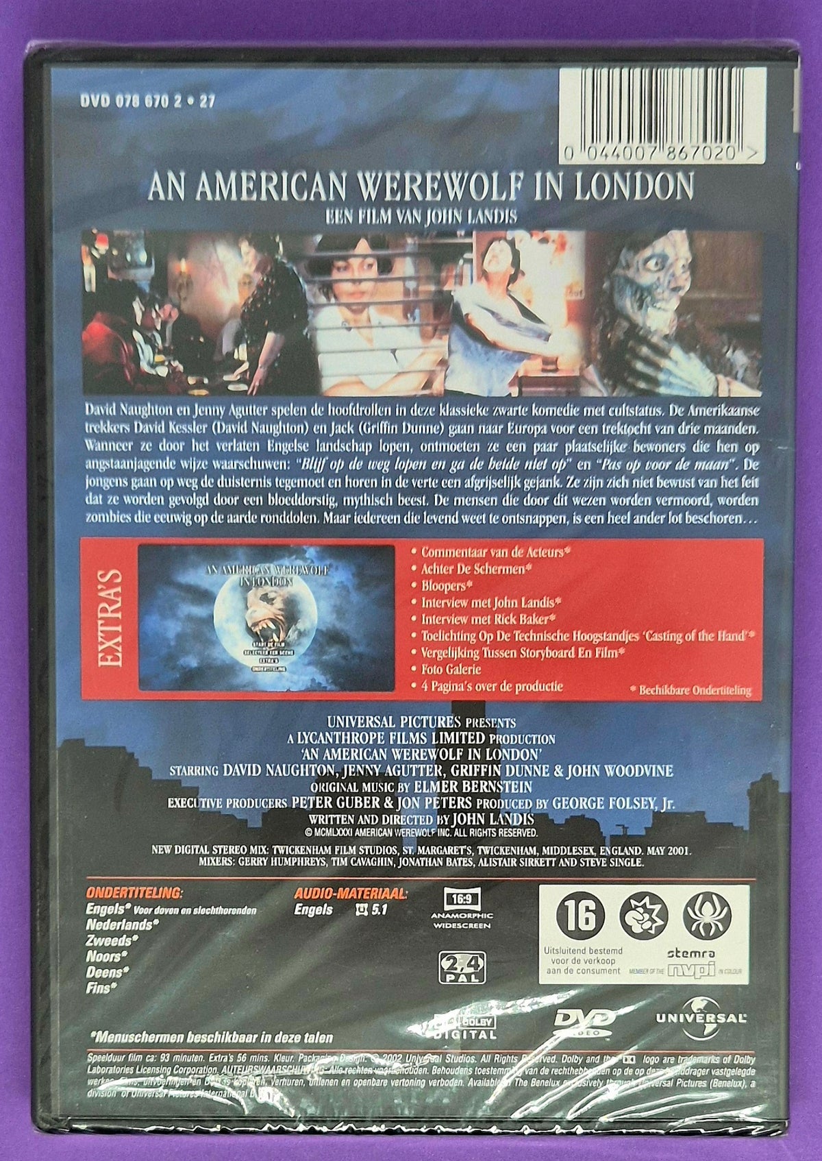 An American Werewolf In London - Twentieth Anniversary Special Edition DVD