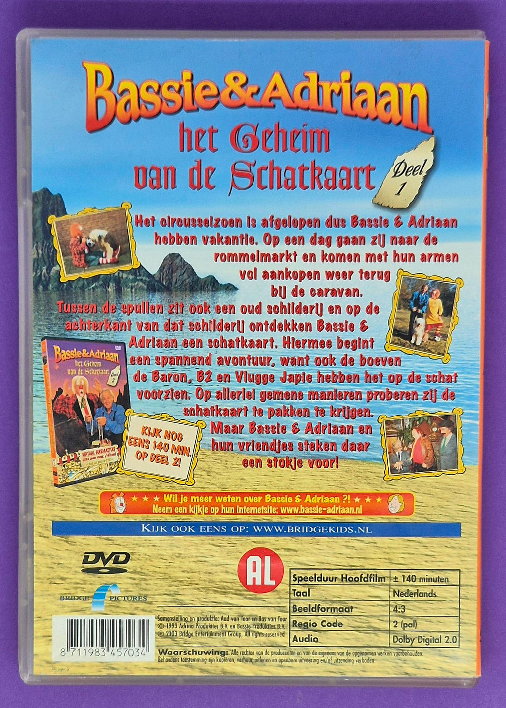 Bassie & Adriaan - Het Geheim Van De Schatkaart - Deel 1 DVD