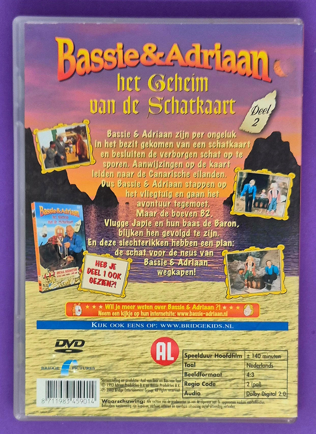 Bassie & Adriaan - Het Geheim Van De Schatkaart - Deel 2 DVD