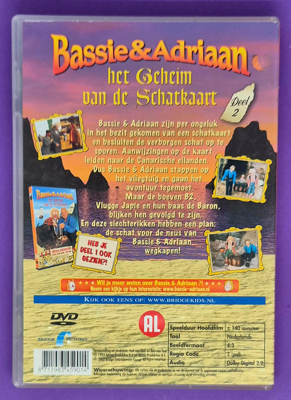 Bassie & Adriaan - Het Geheim Van De Schatkaart - Deel 2 DVD