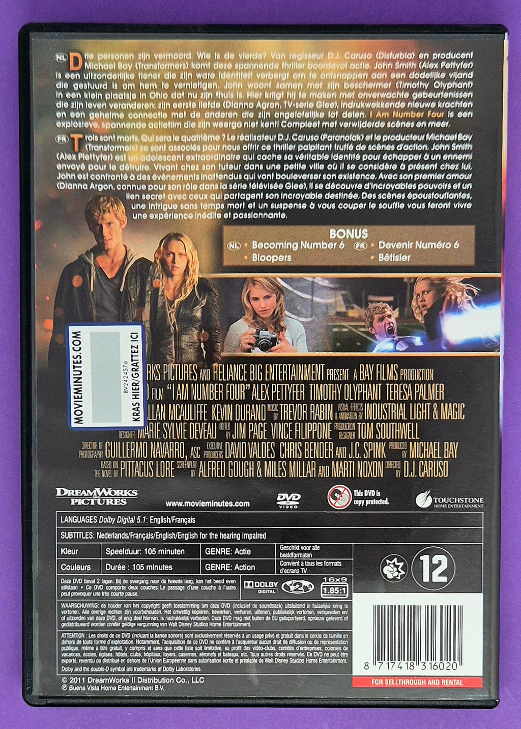 I Am Number Four DVD