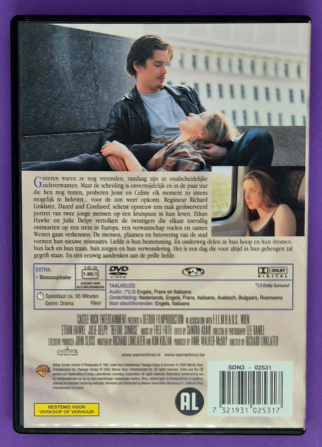 Before Sunrise DVD